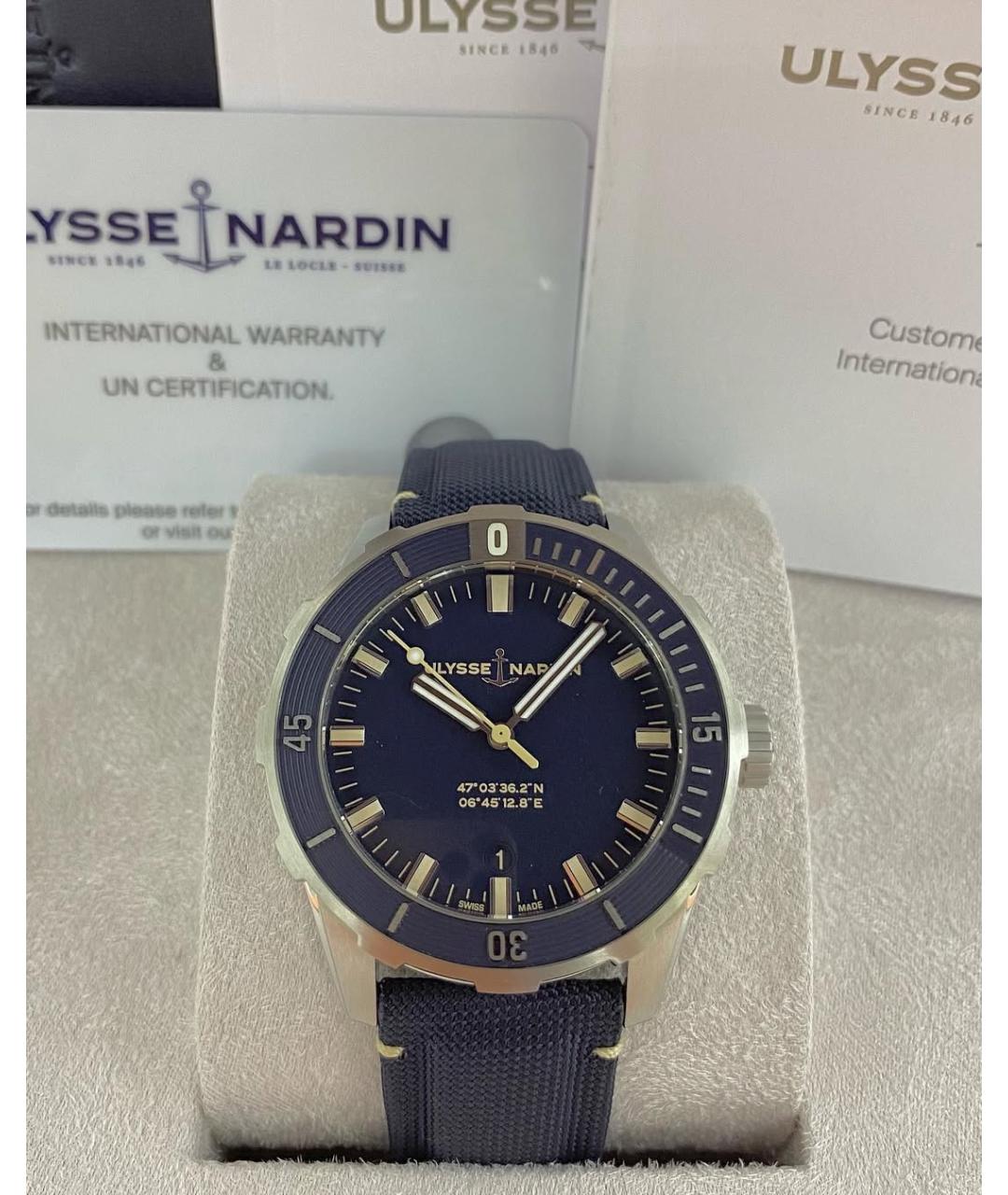 Ulysse Nardin Синие часы, фото 4