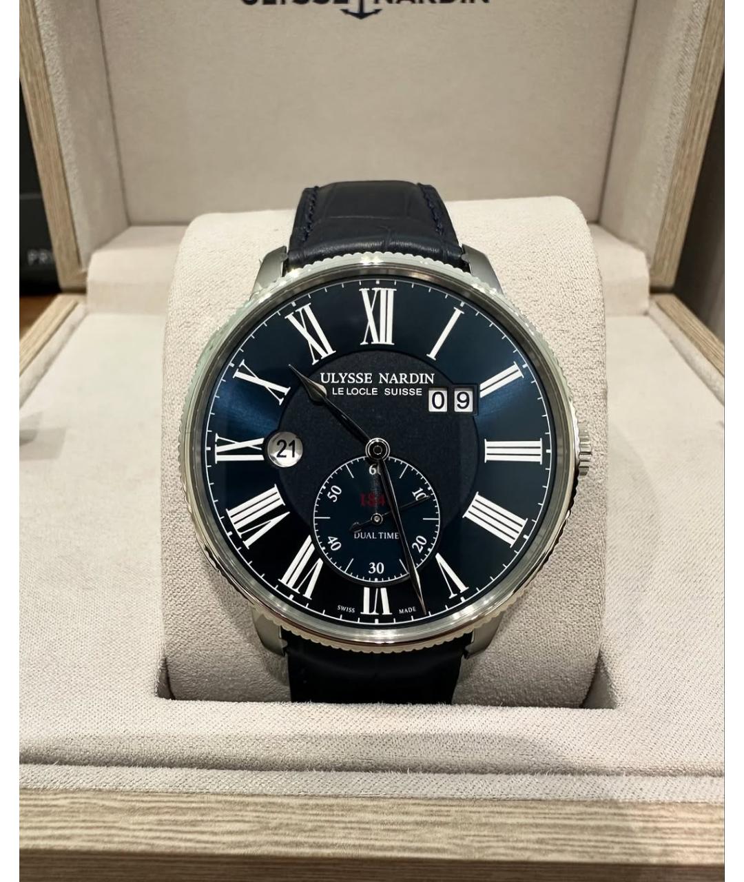 Ulysse Nardin Синие часы, фото 6