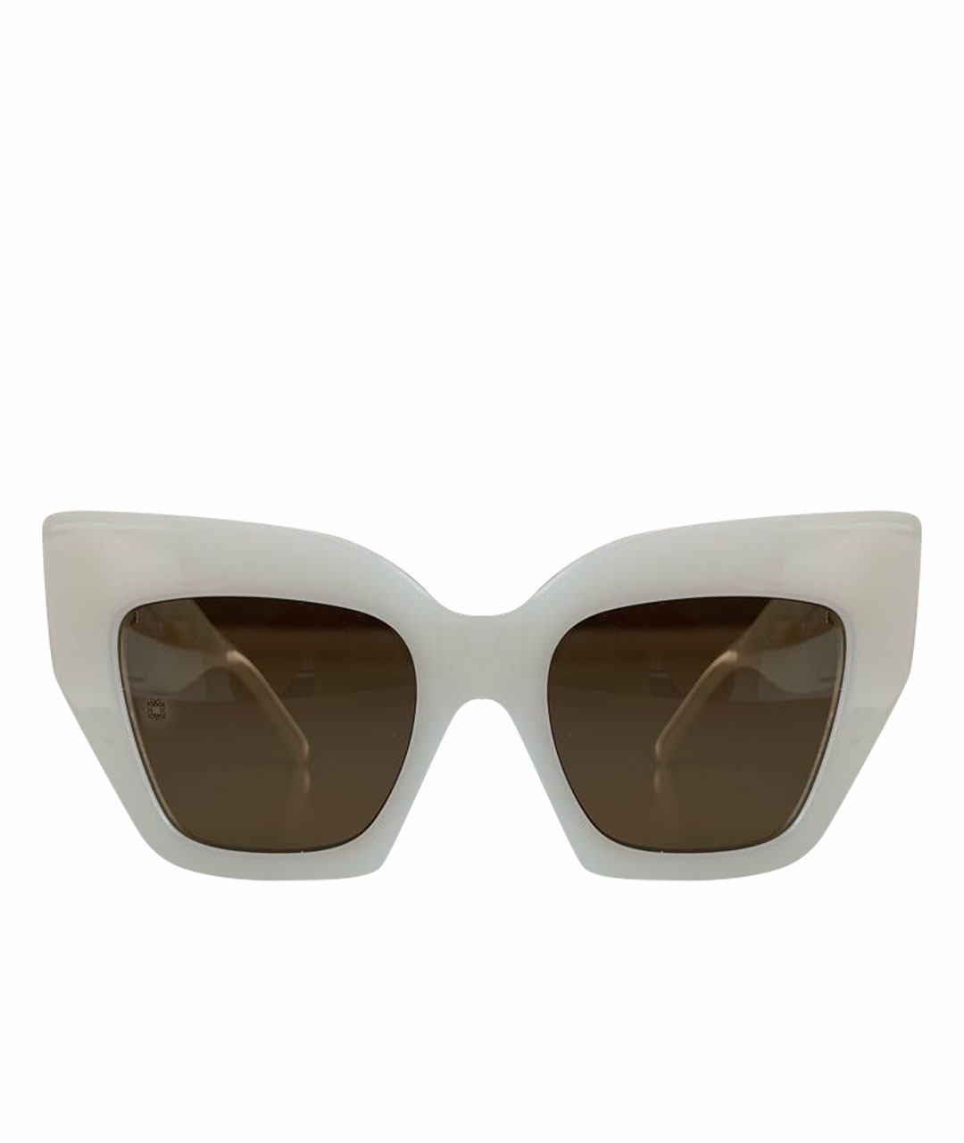 ELIE SAAB Белые пластиковые солнцезащитные очки, фото 1