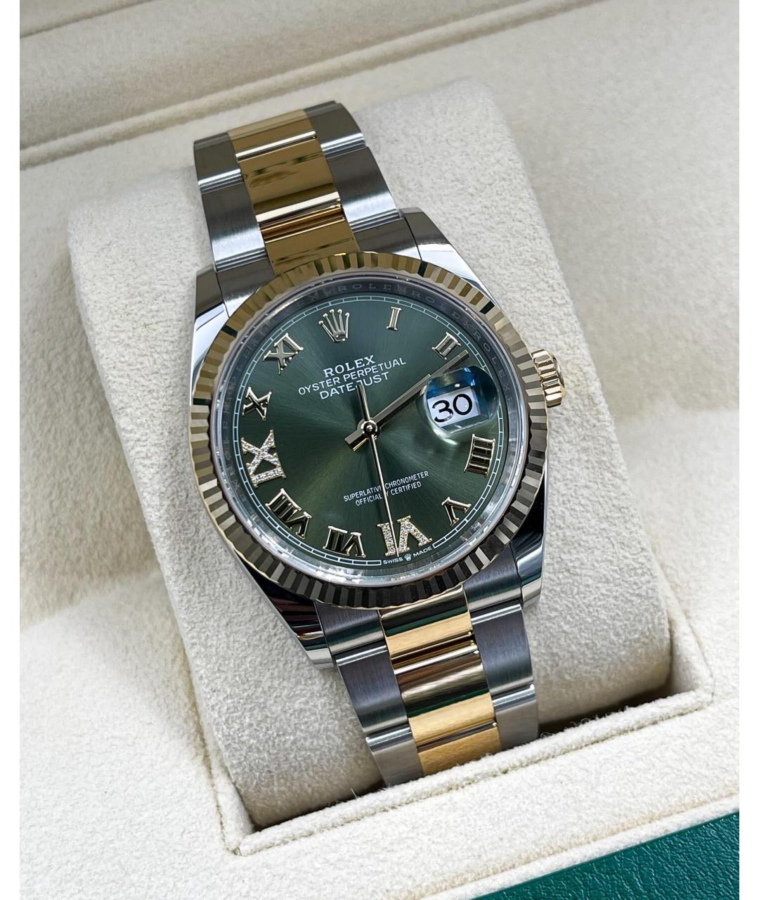 ROLEX Зеленые часы, фото 3