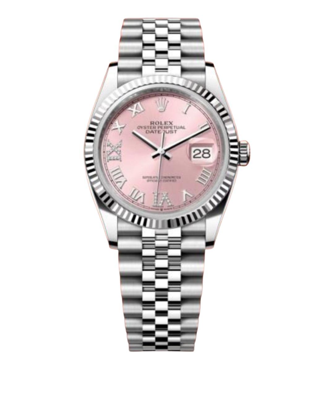 ROLEX Розовые часы из белого золота, фото 1
