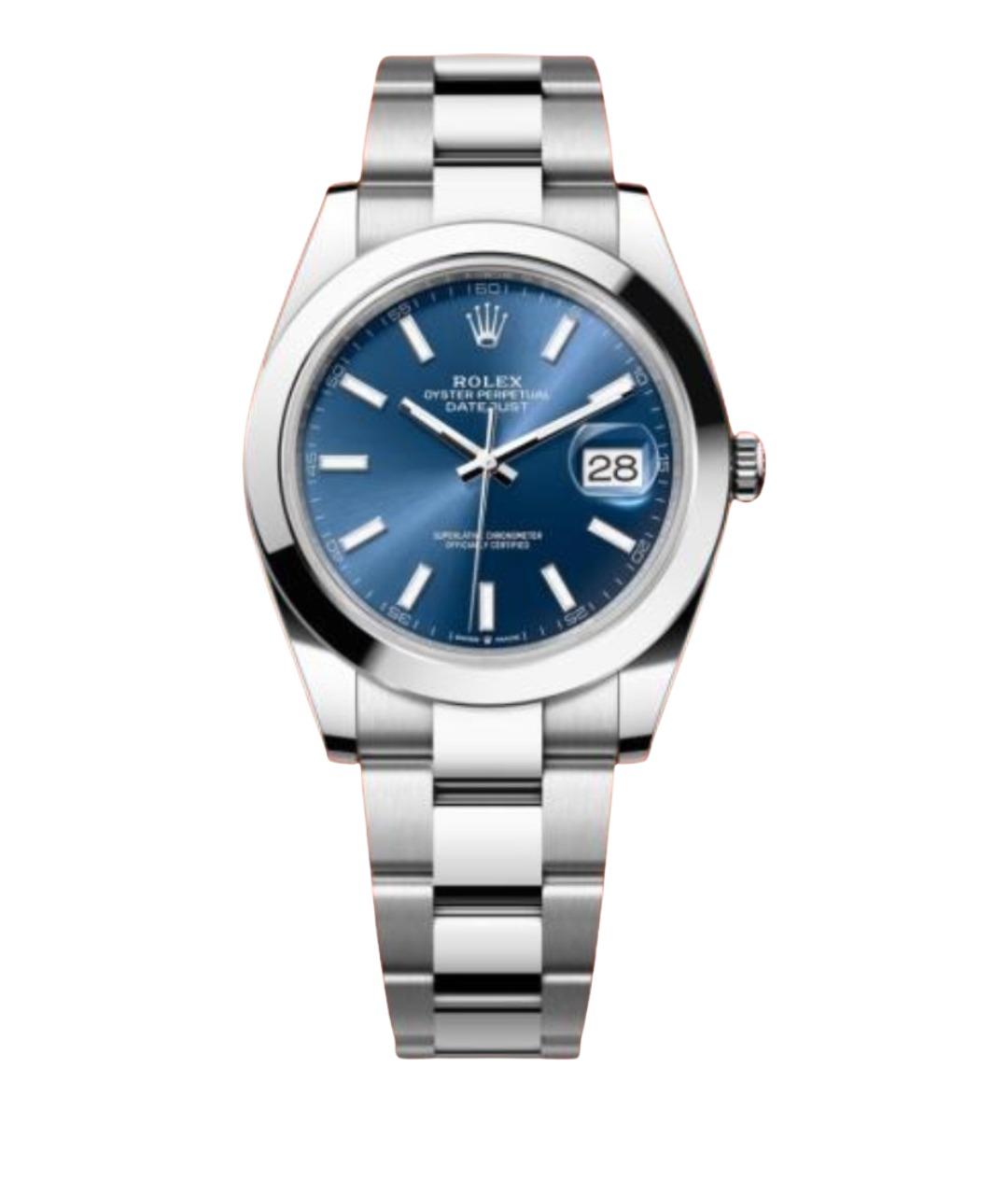 ROLEX Синие часы, фото 1