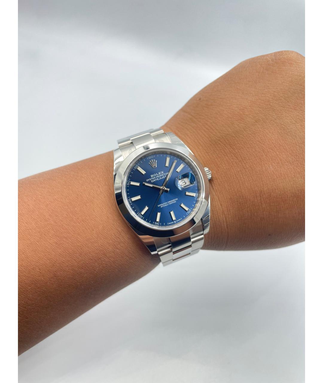 ROLEX Синие часы, фото 8