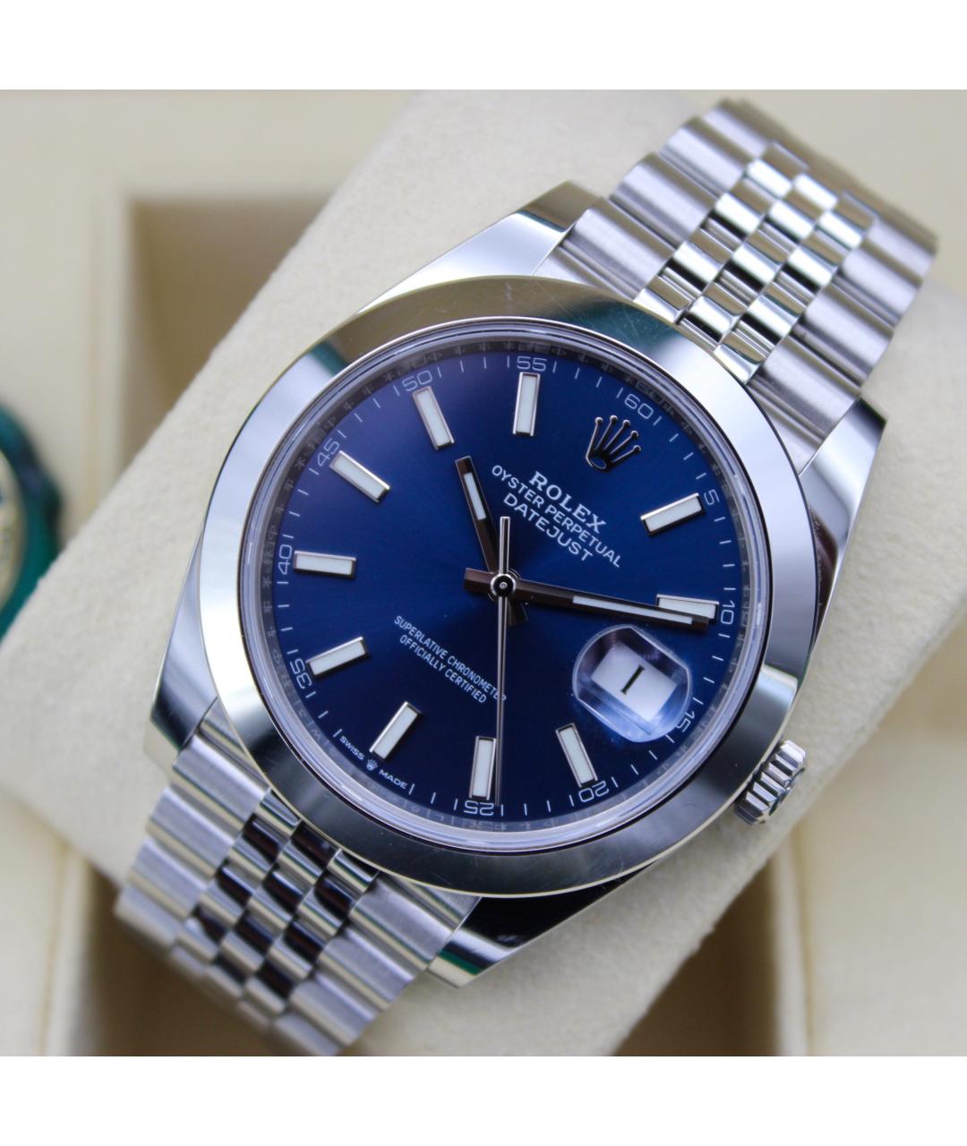 ROLEX Синие часы, фото 5