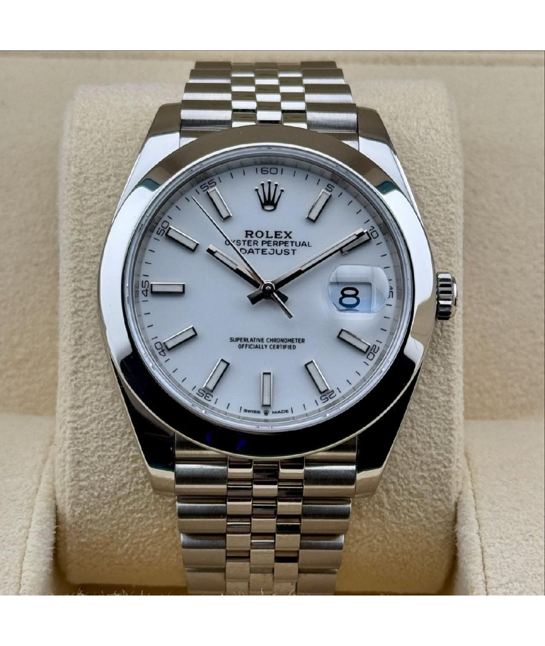 ROLEX Белые часы, фото 3