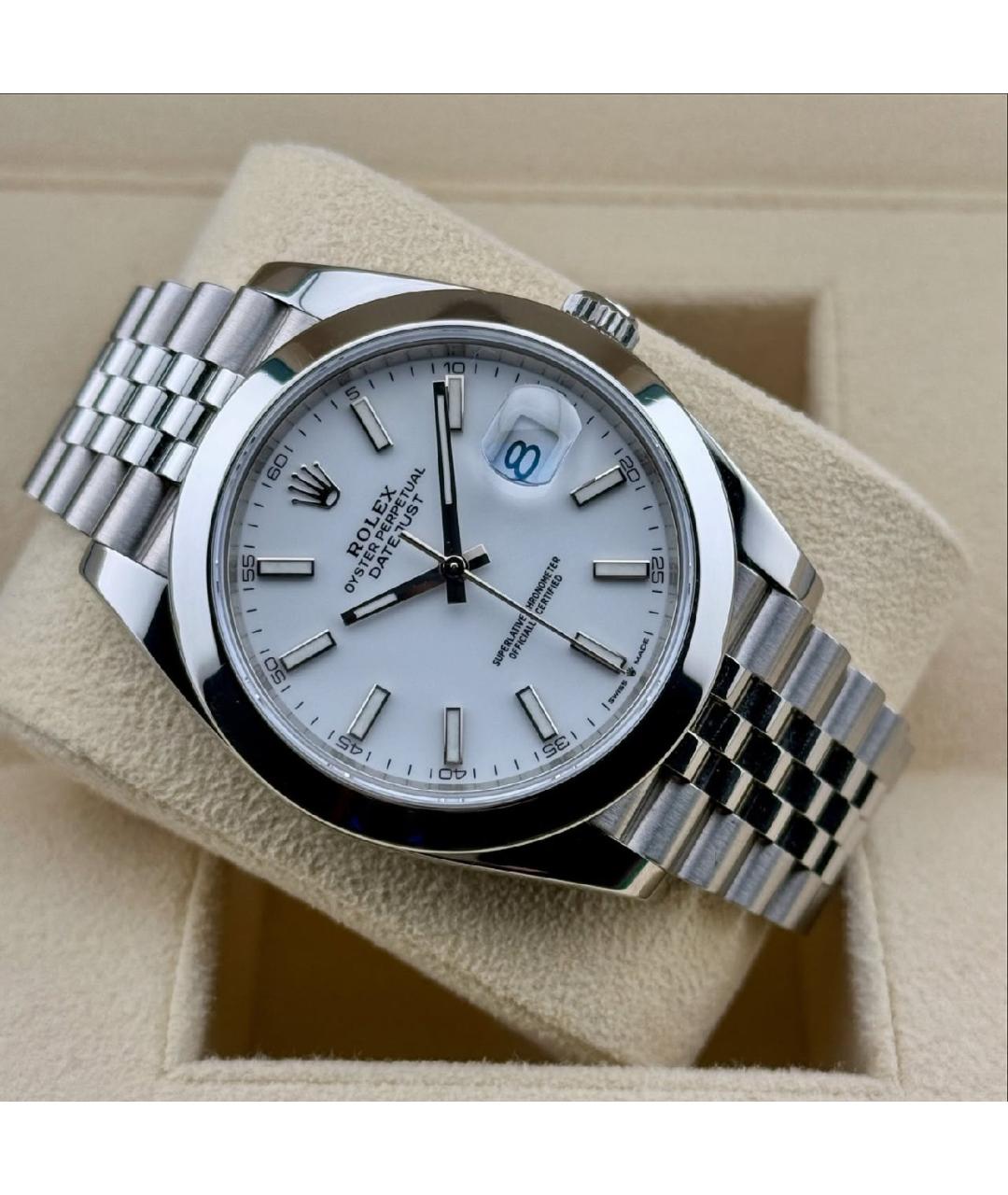 ROLEX Белые часы, фото 4