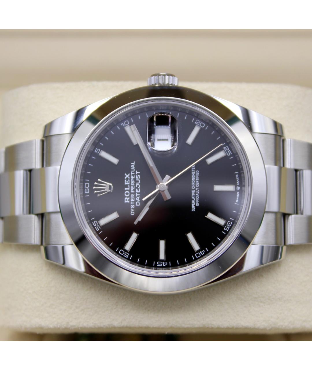 ROLEX Черные часы, фото 4