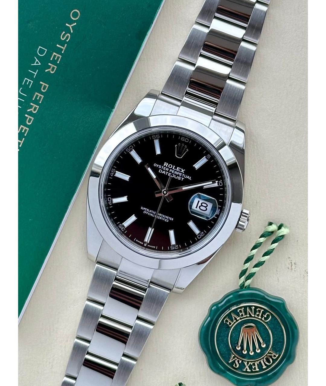ROLEX Черные часы, фото 9