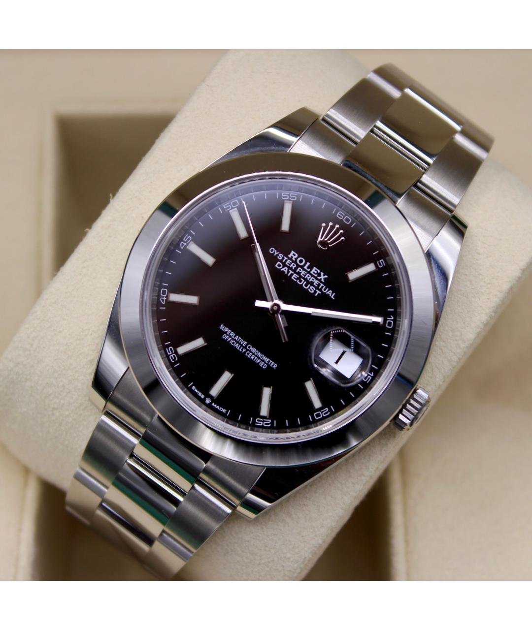 ROLEX Черные часы, фото 5