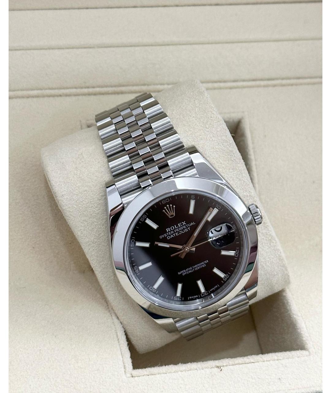 ROLEX Черные часы, фото 4