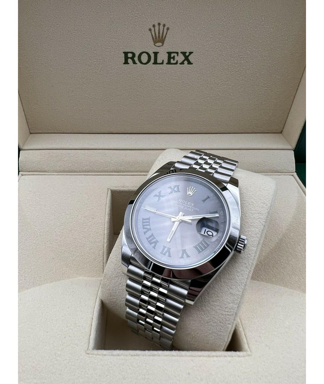 ROLEX Серые часы, фото 6