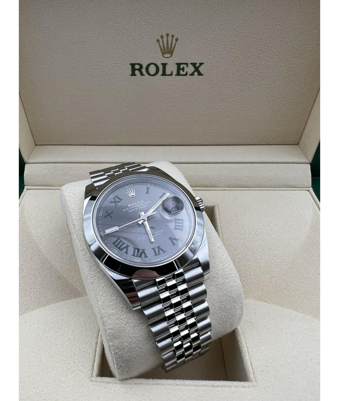 ROLEX Серые часы, фото 5