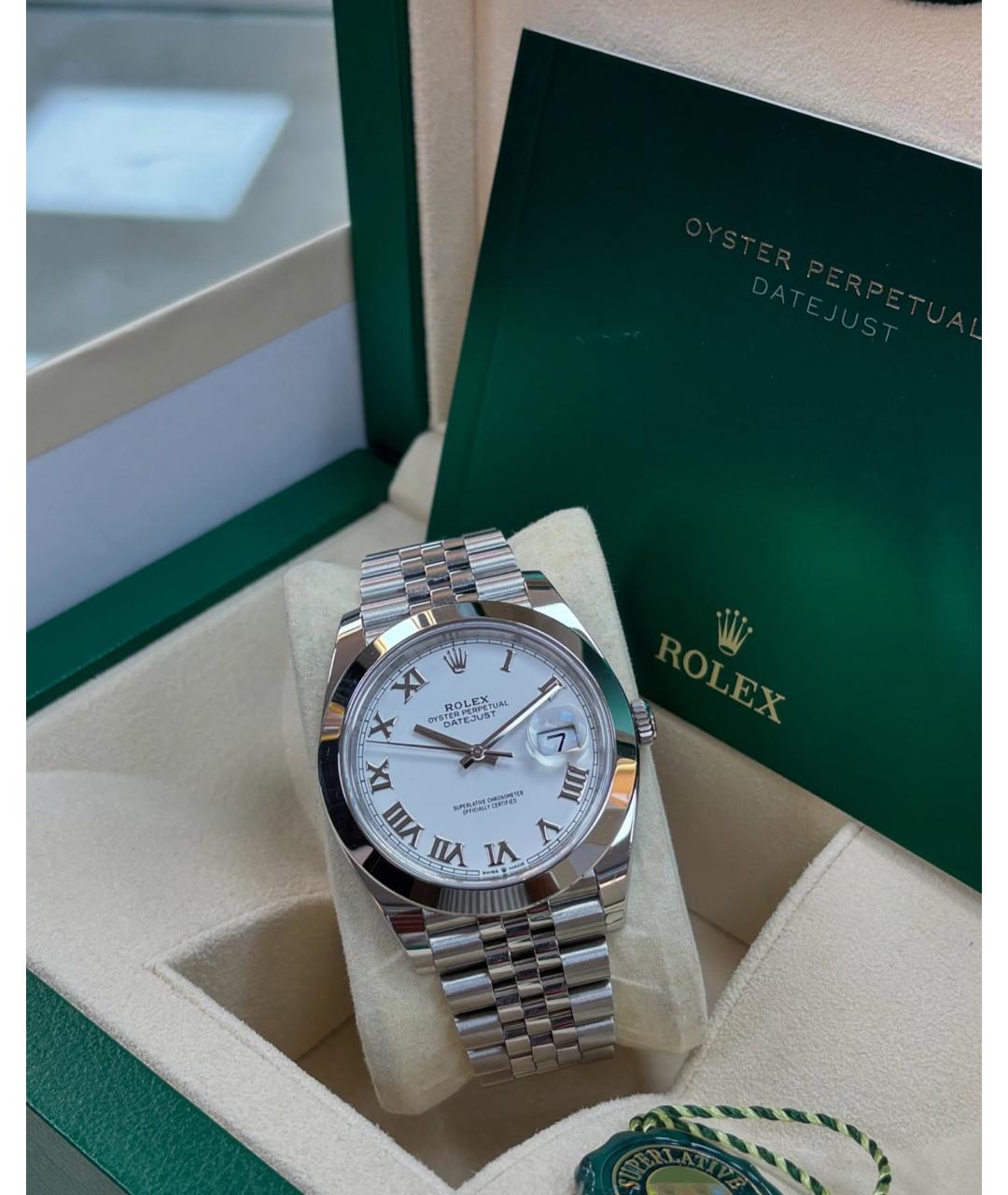 ROLEX Белые часы, фото 4