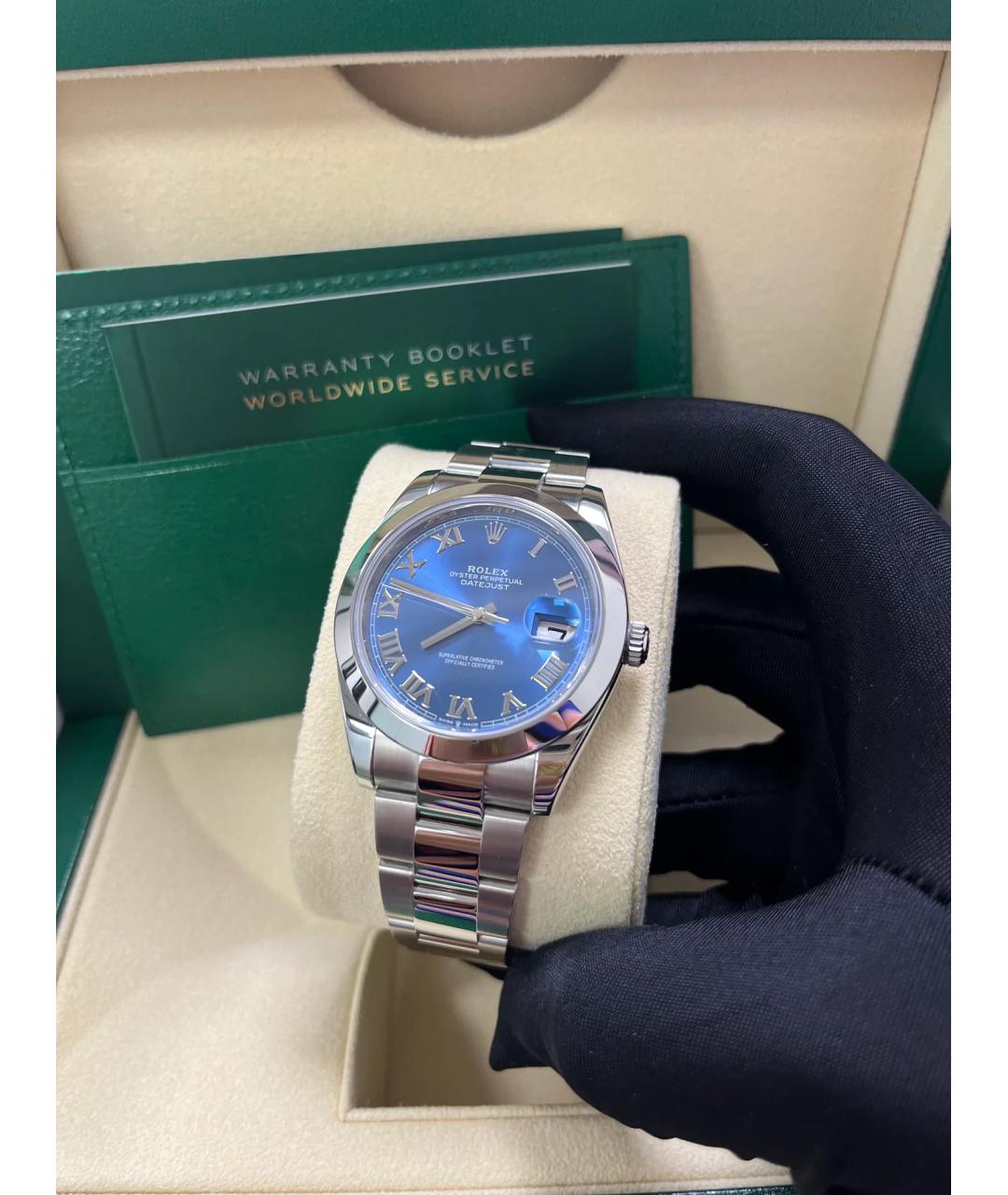 ROLEX Синие часы, фото 4