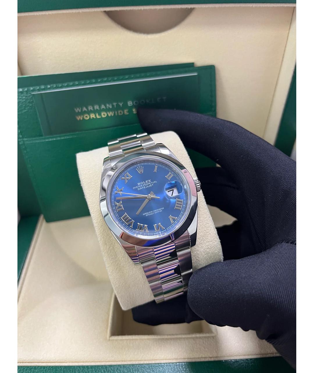 ROLEX Синие часы, фото 9