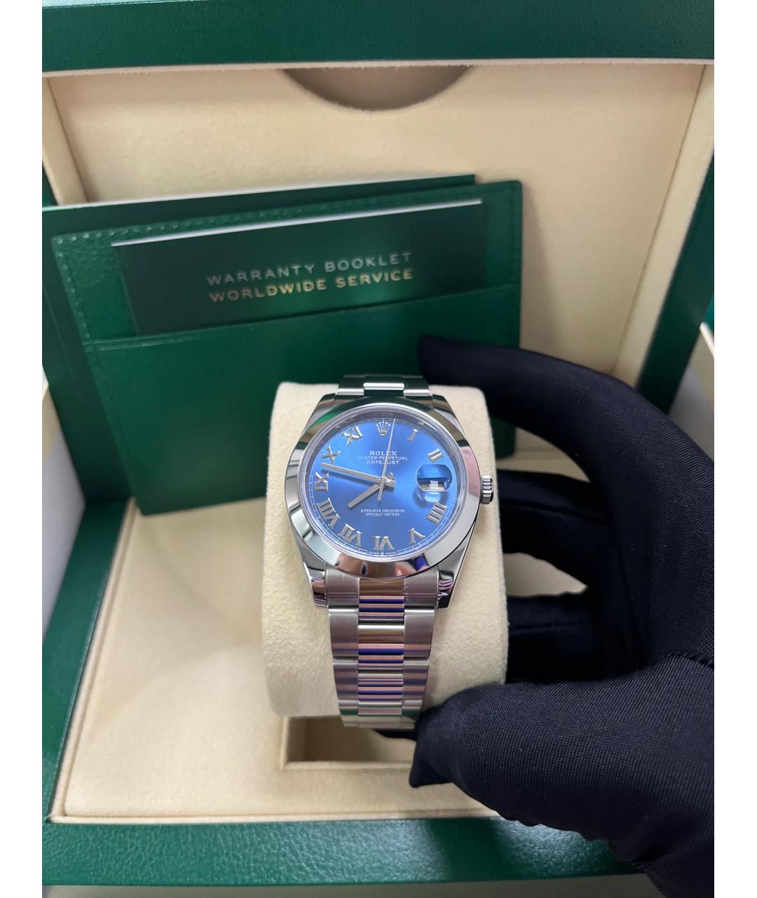 ROLEX Синие часы, фото 3