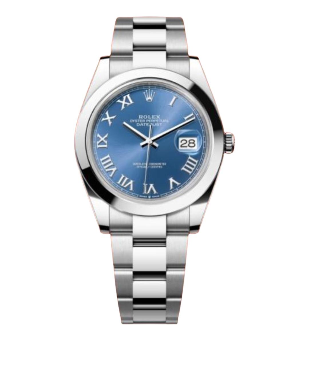 ROLEX Синие часы, фото 1