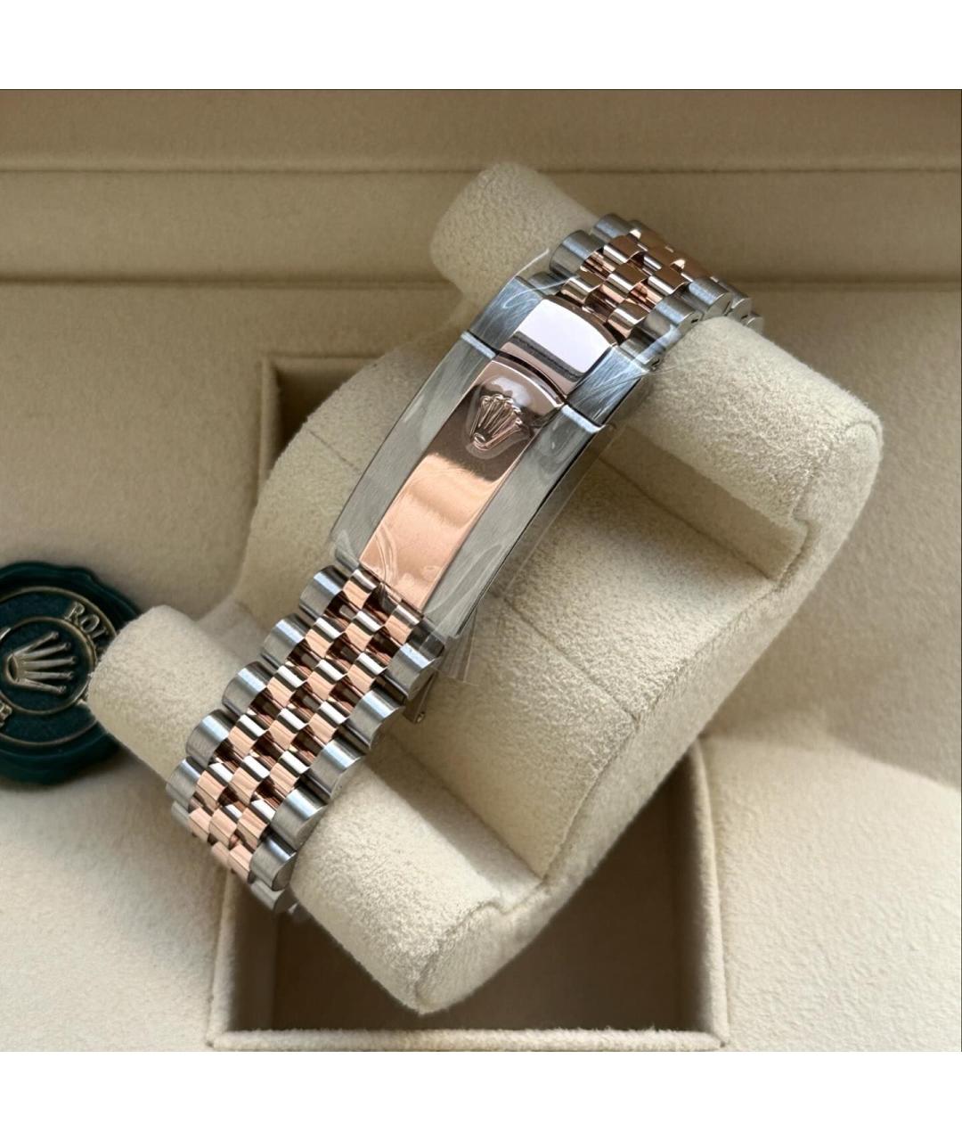 ROLEX Коричневые часы из розового золота, фото 6