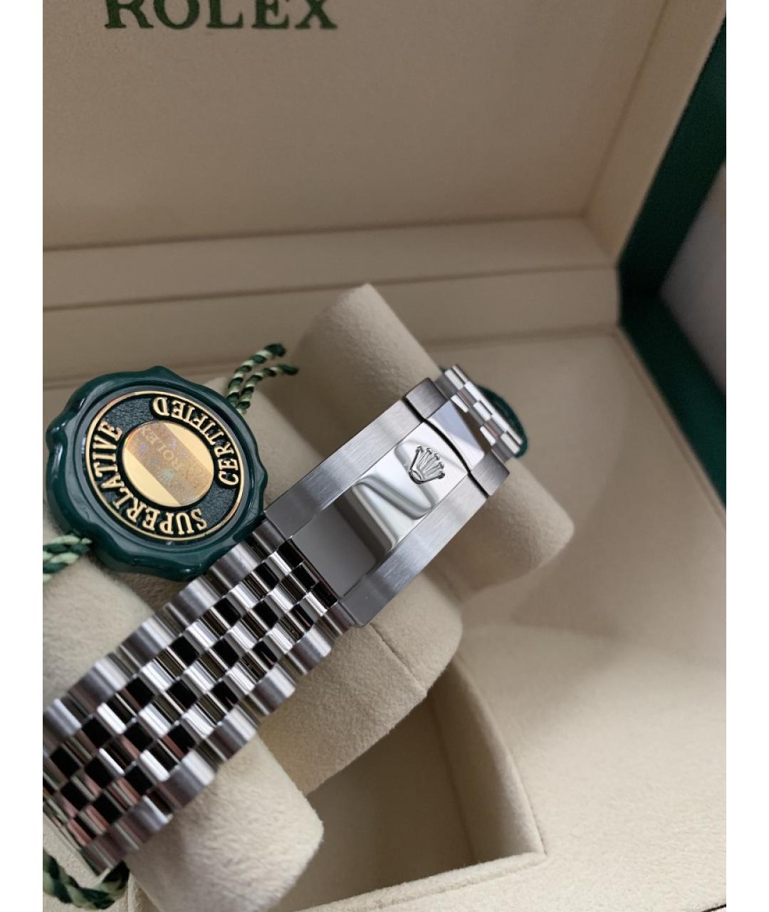 ROLEX Серые часы из белого золота, фото 4
