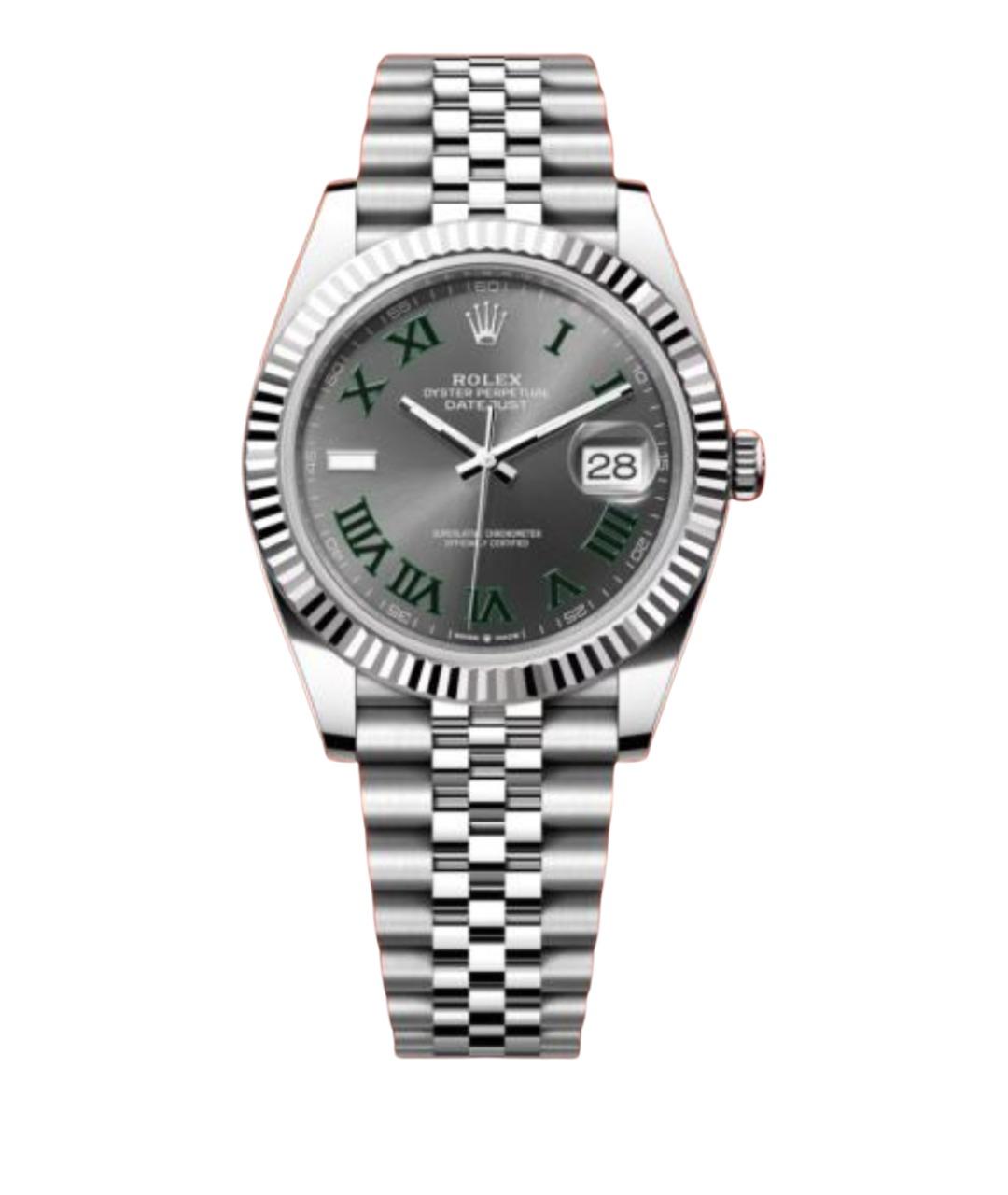 ROLEX Серые часы из белого золота, фото 1