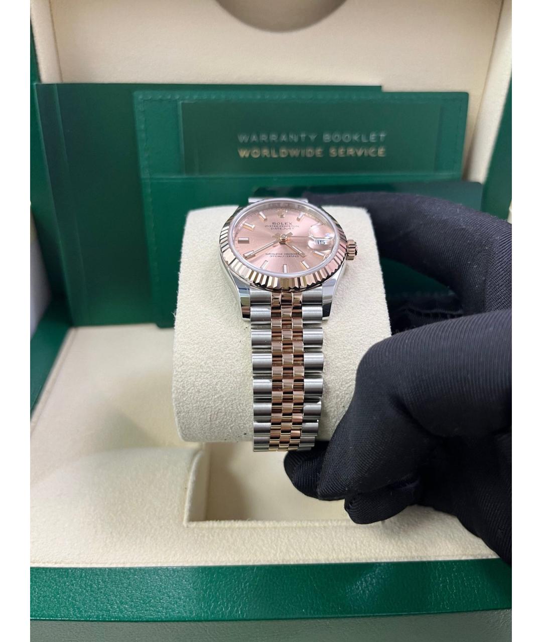 ROLEX Розовые часы из розового золота, фото 7
