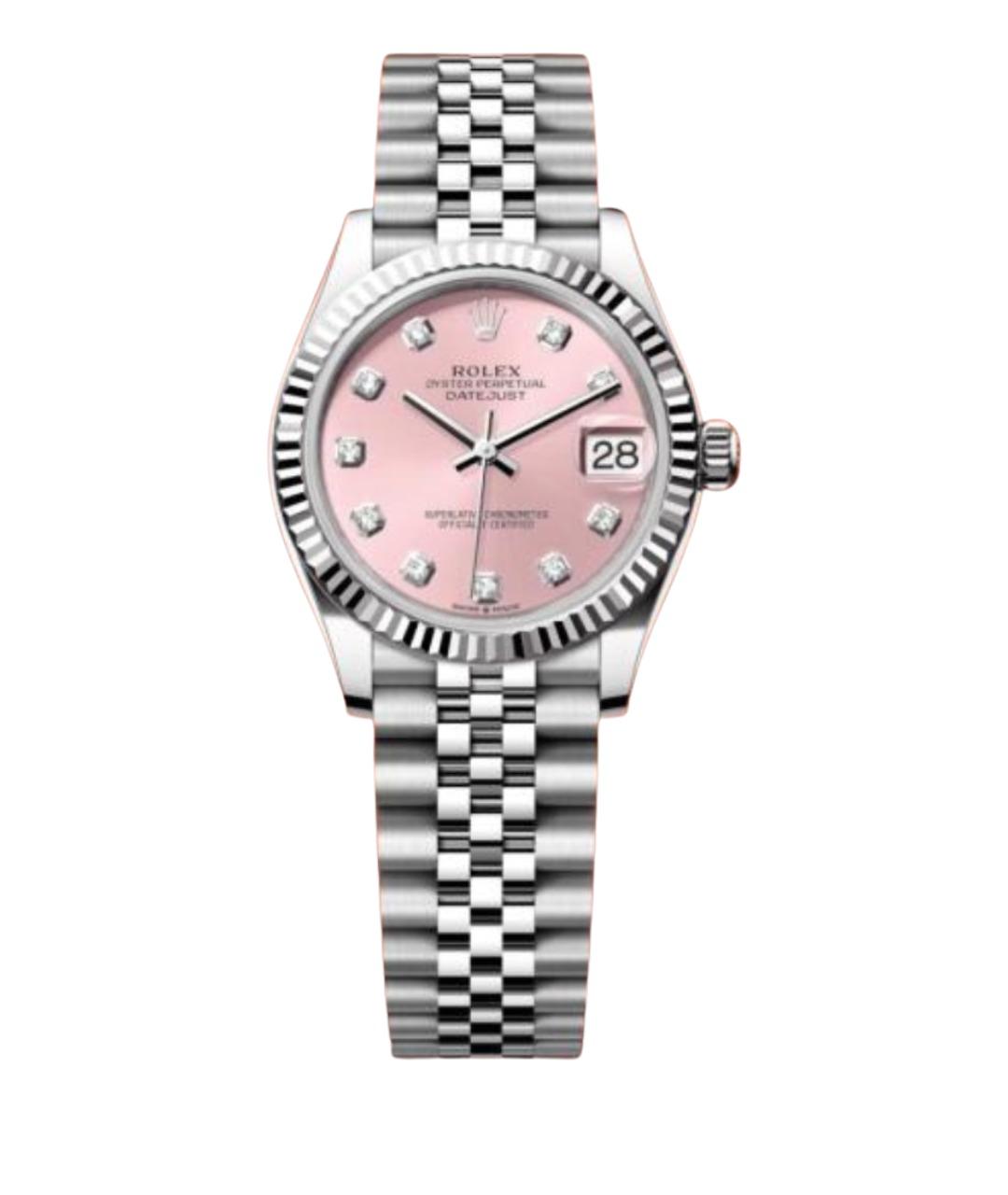 ROLEX Розовые часы из белого золота, фото 1