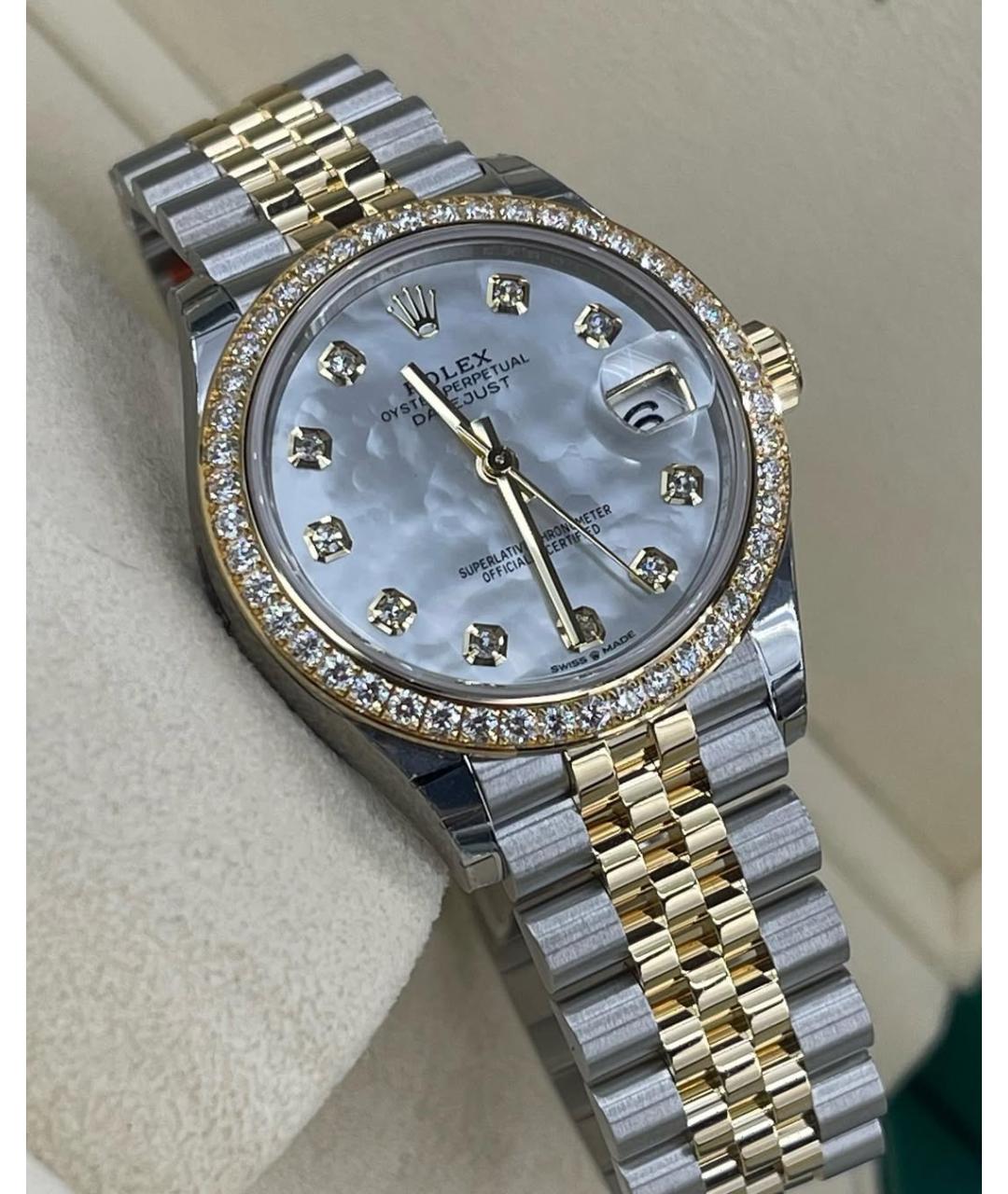 ROLEX Серебряные часы из желтого золота, фото 3
