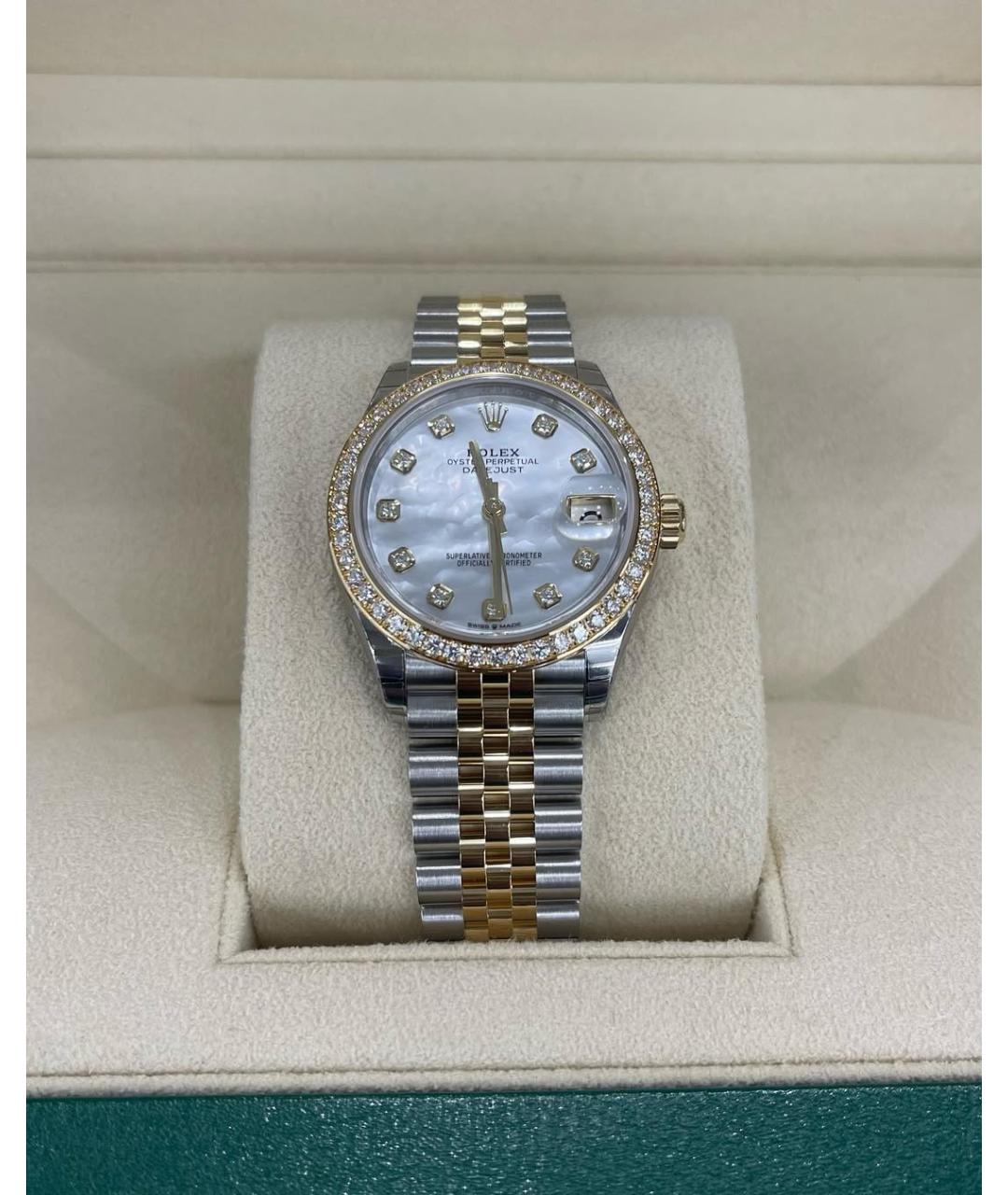 ROLEX Серебряные часы из желтого золота, фото 2