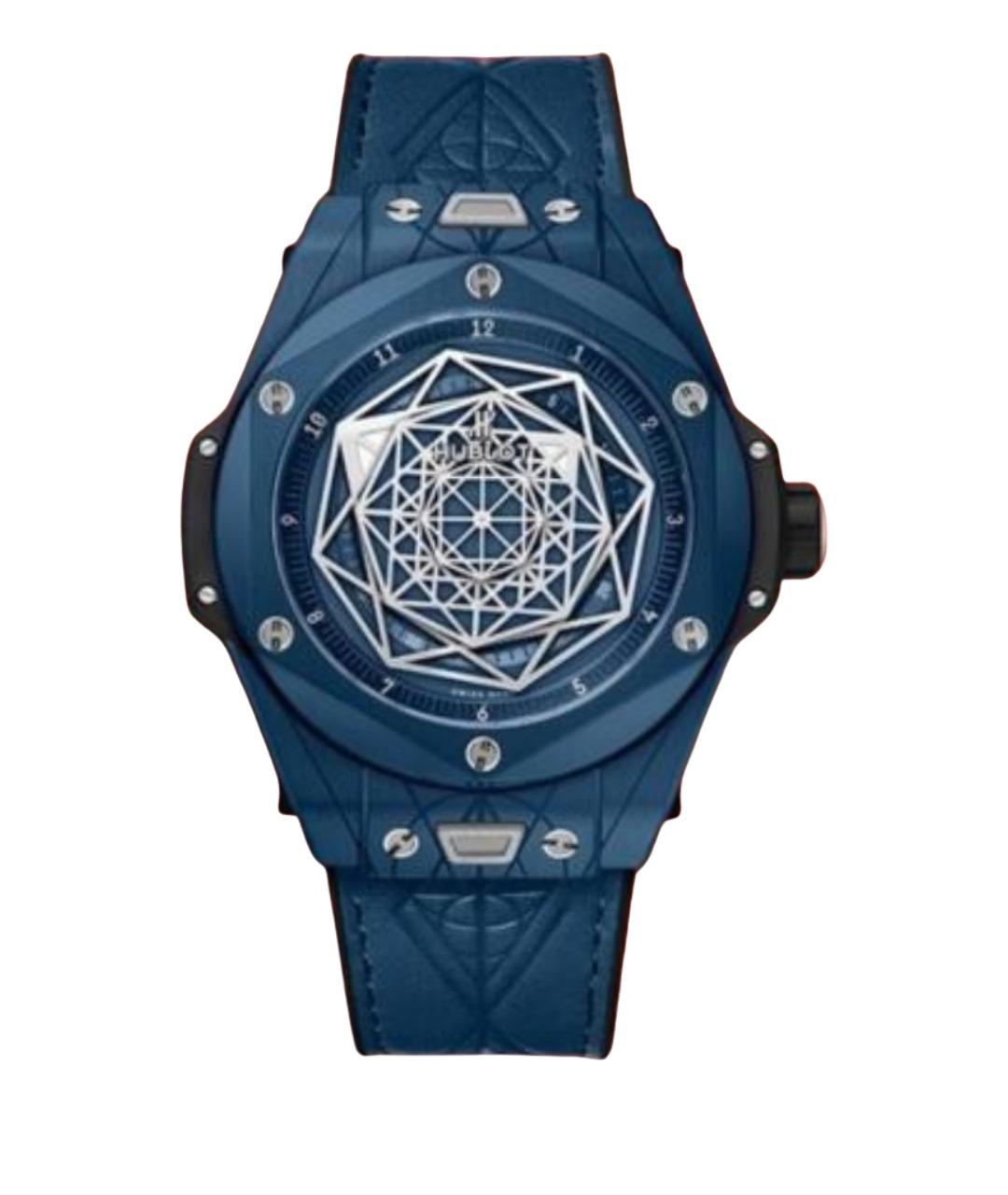 HUBLOT Синие керамические часы, фото 1