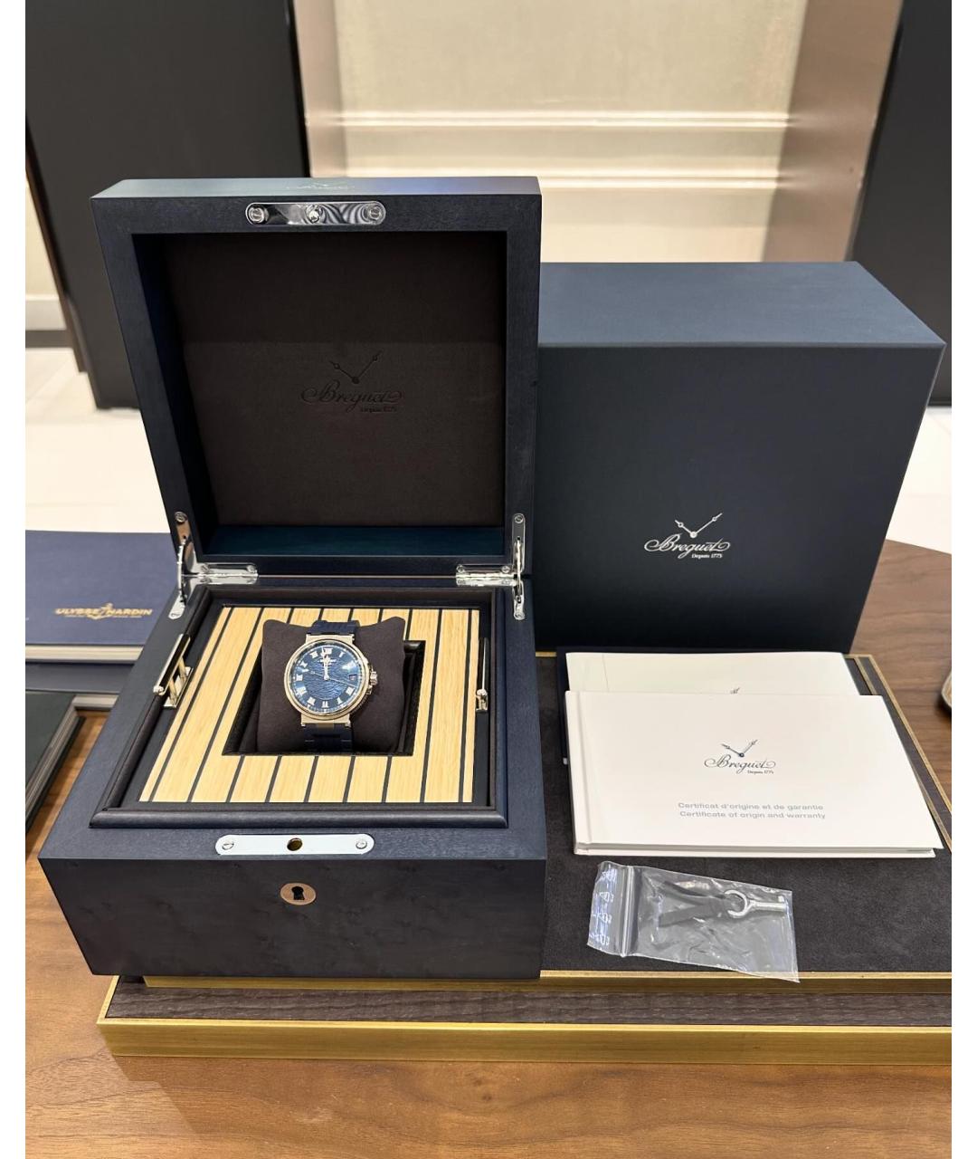Breguet Синие часы из белого золота, фото 4