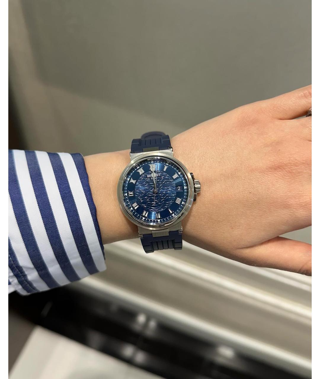 Breguet Синие часы из белого золота, фото 5