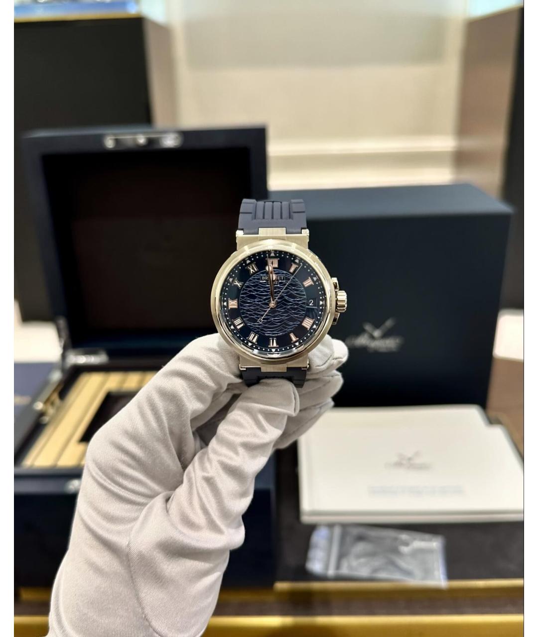 Breguet Синие часы из белого золота, фото 2