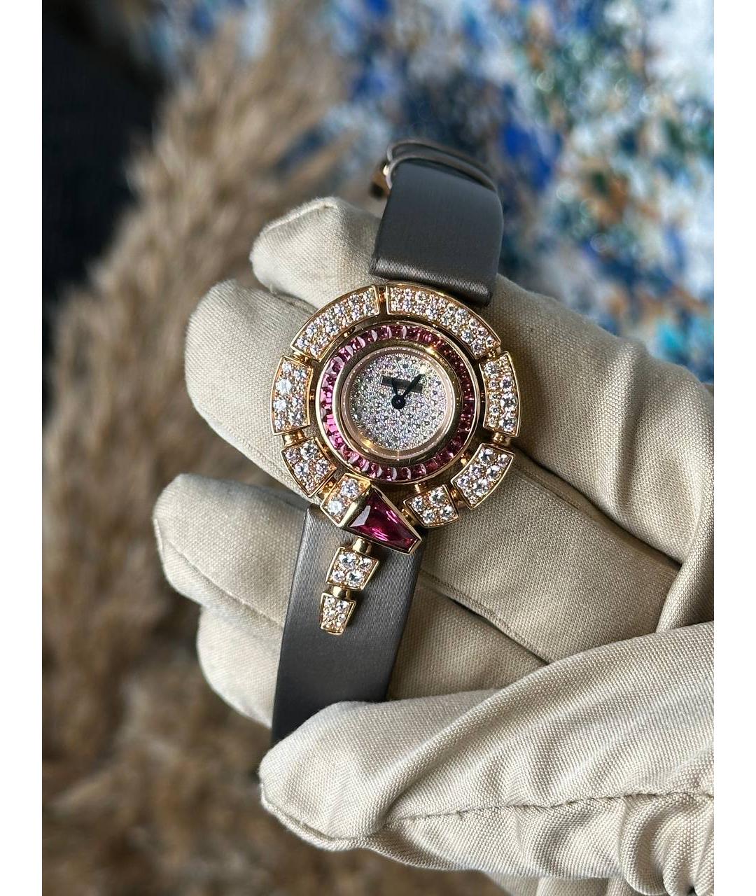 BVLGARI Золотые часы из розового золота, фото 3