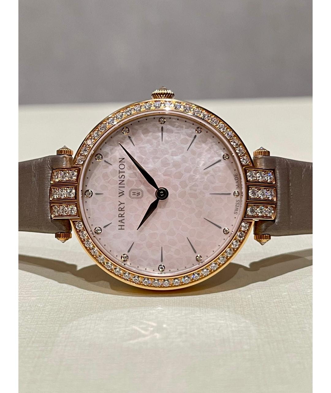 Harry Winston Белые часы из розового золота, фото 4