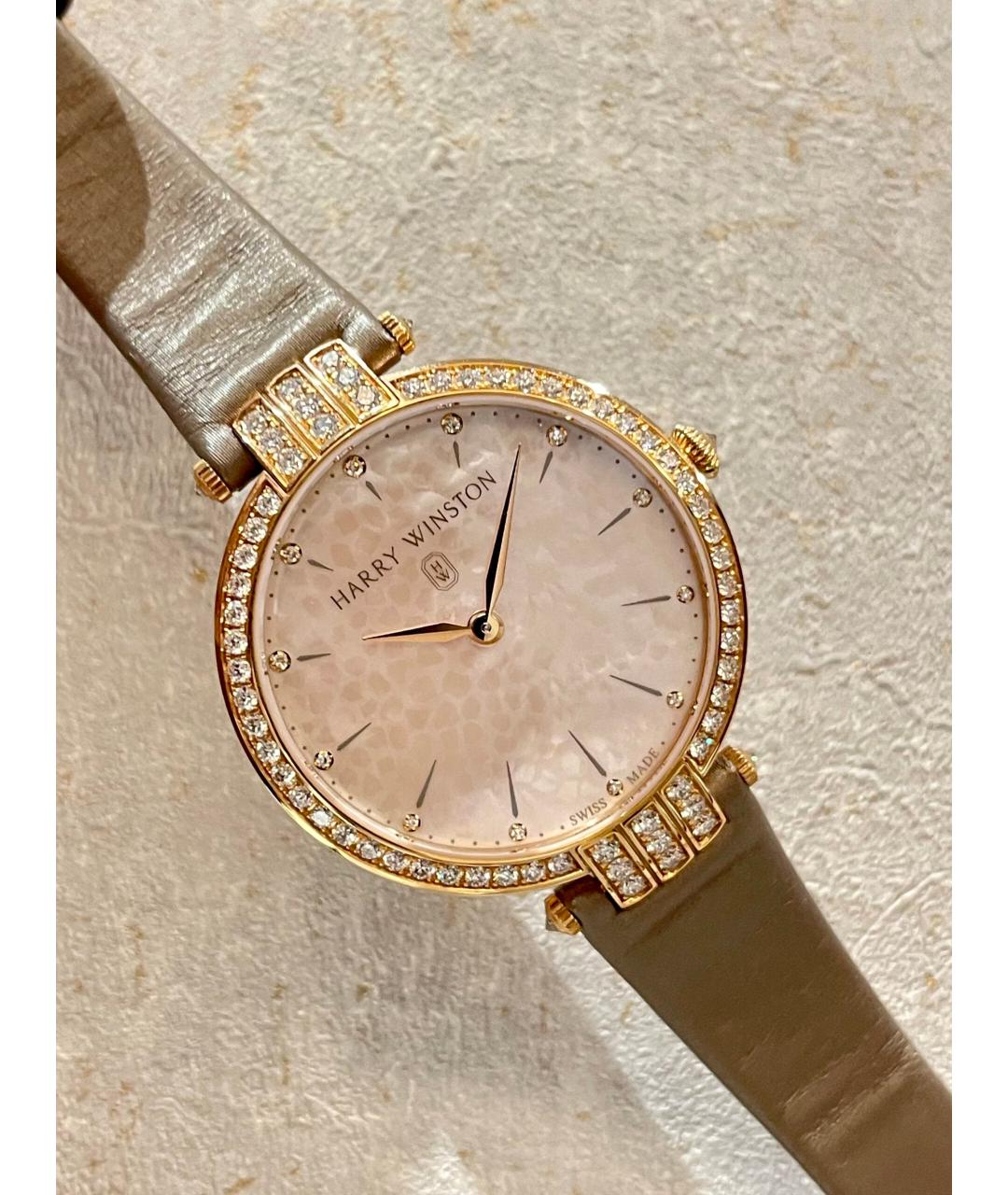 Harry Winston Белые часы из розового золота, фото 2