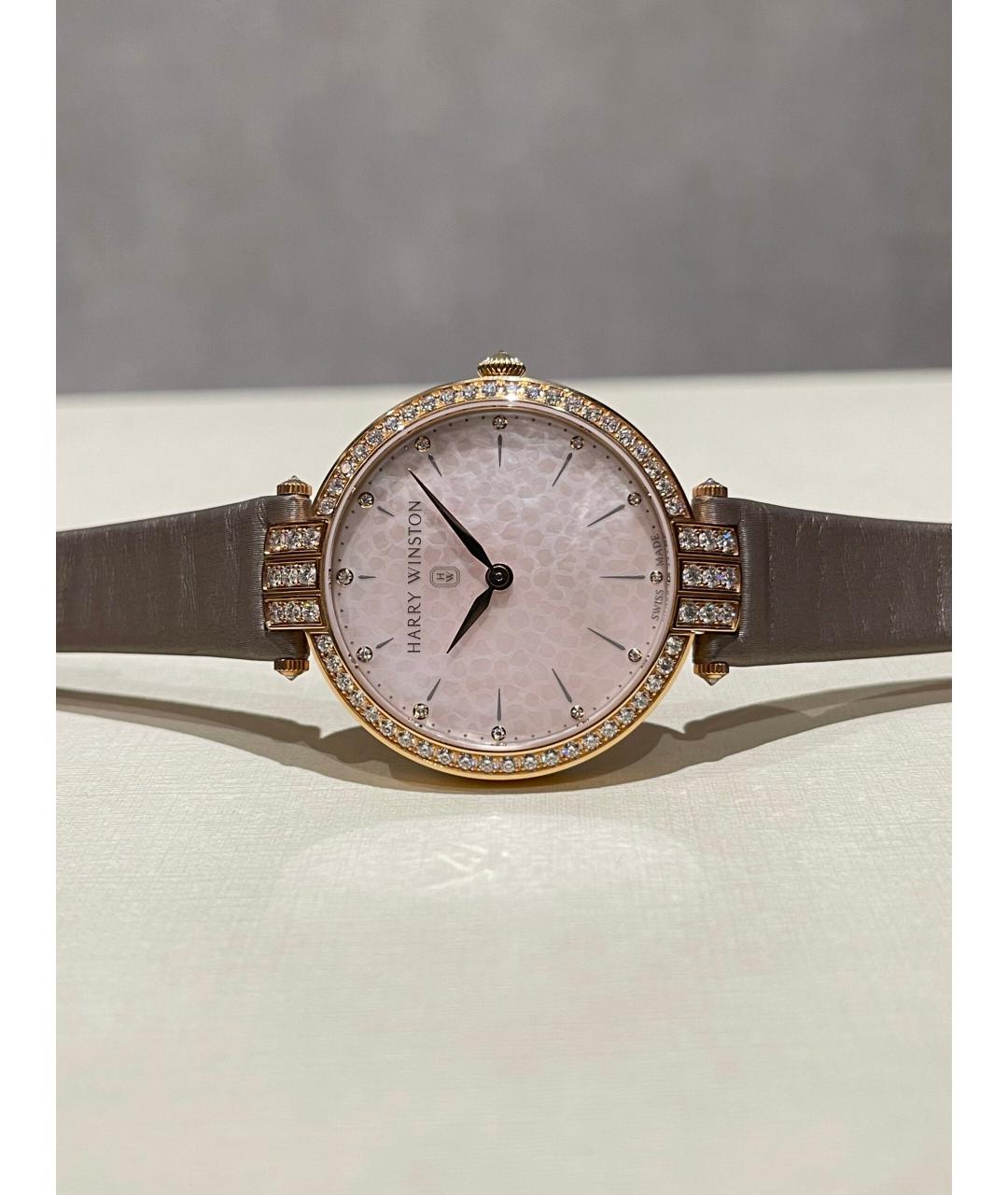 Harry Winston Белые часы из розового золота, фото 3
