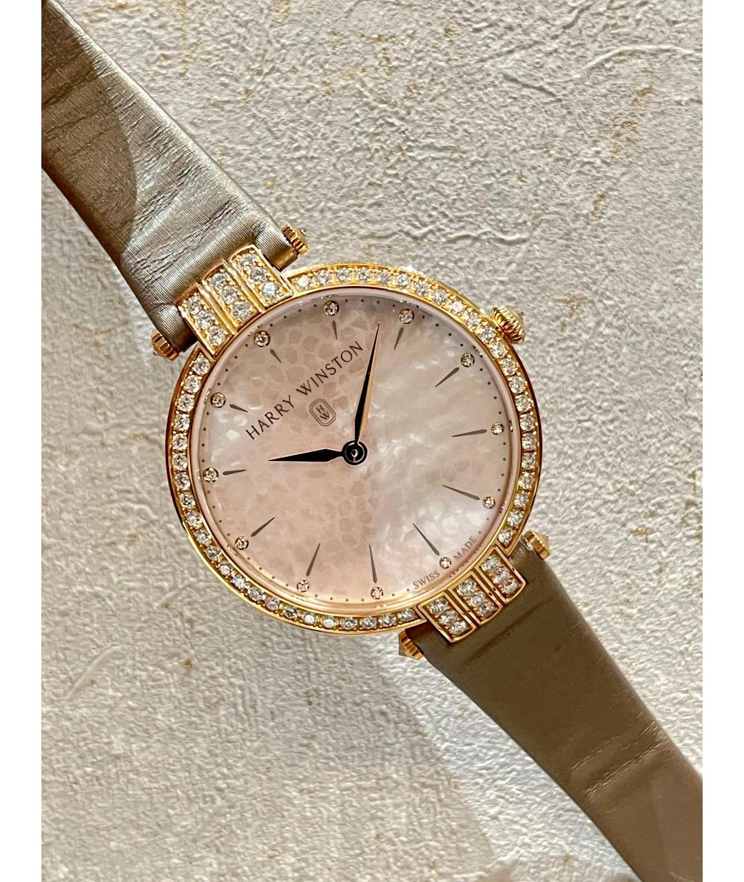 Harry Winston Белые часы из розового золота, фото 6