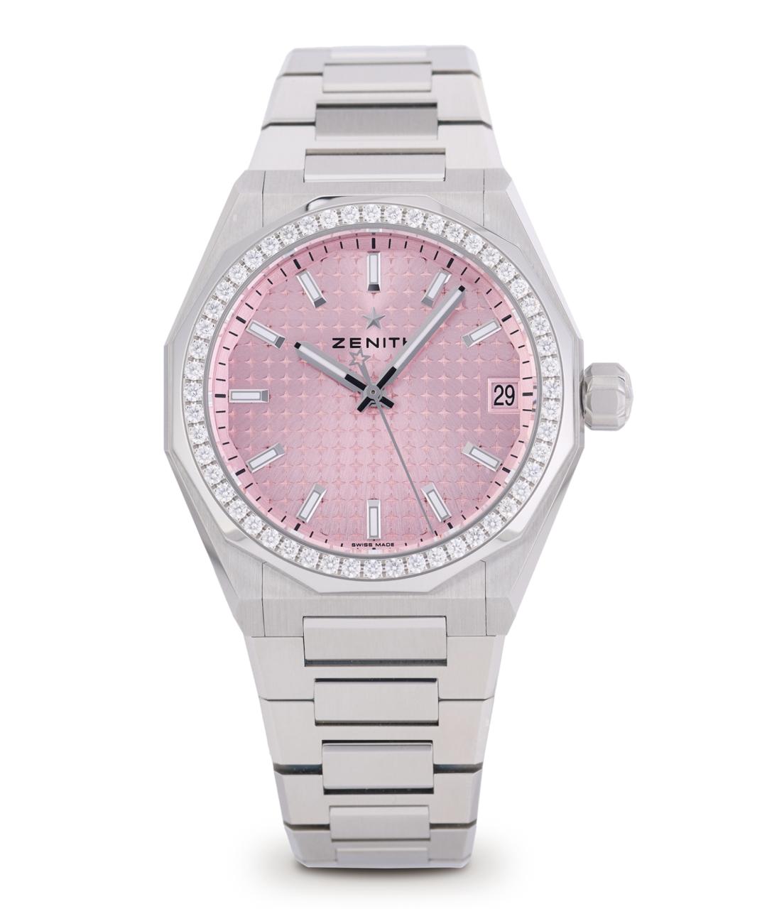 ZENITH Розовые часы, фото 3