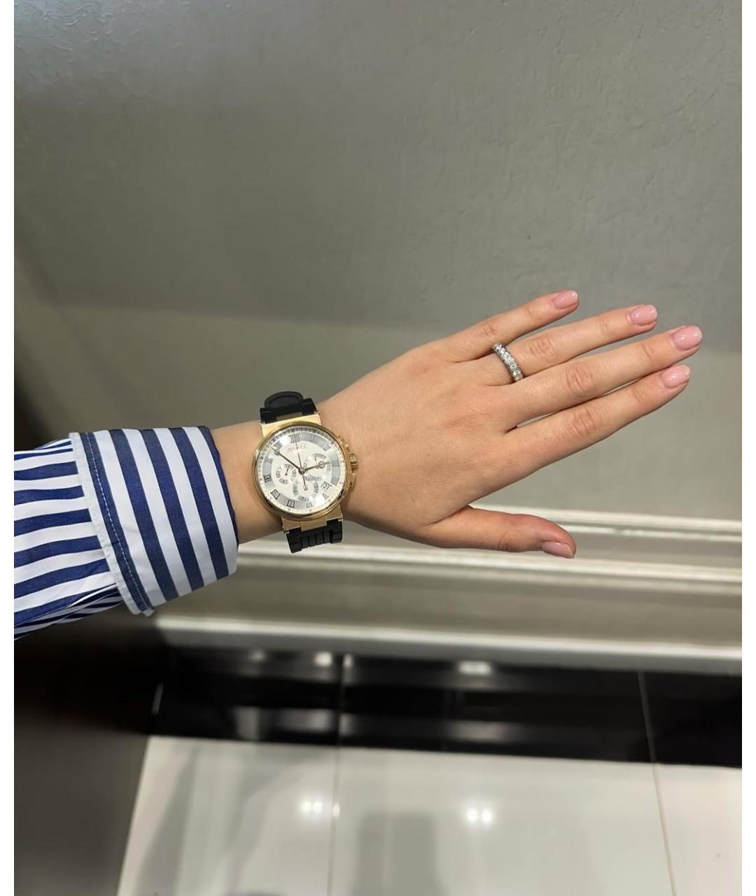 Breguet Серые часы из розового золота, фото 5