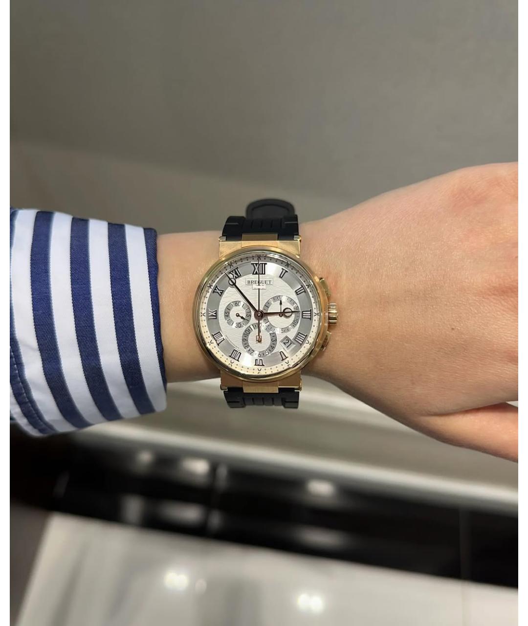 Breguet Серые часы из розового золота, фото 3
