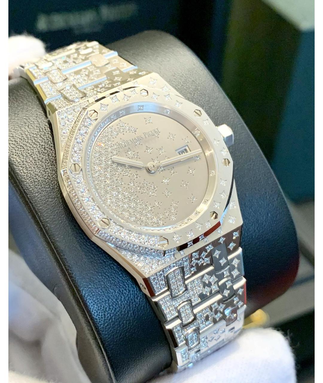 Audemars Piguet Серые часы из белого золота, фото 3
