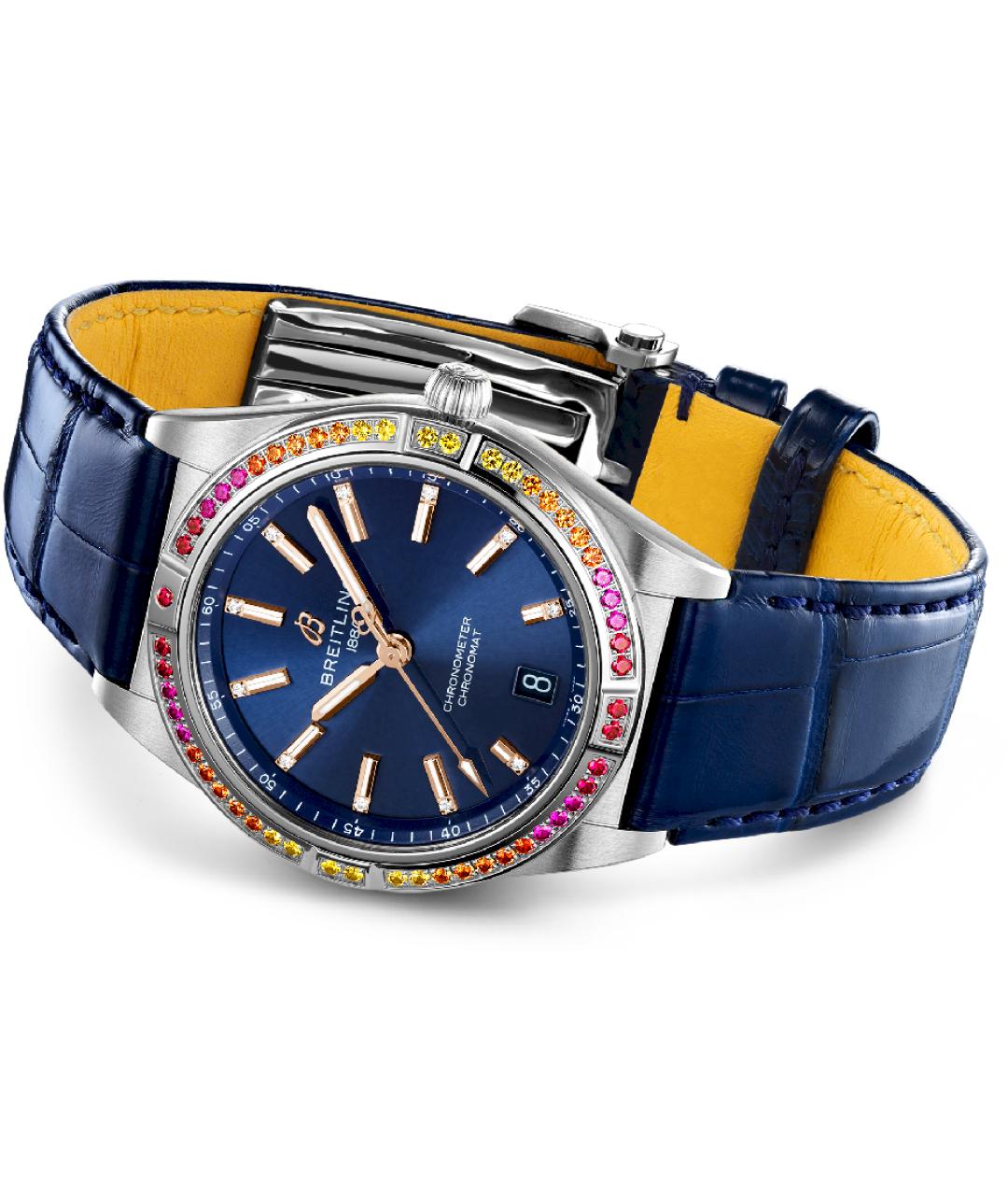 BREITLING Синие часы, фото 3