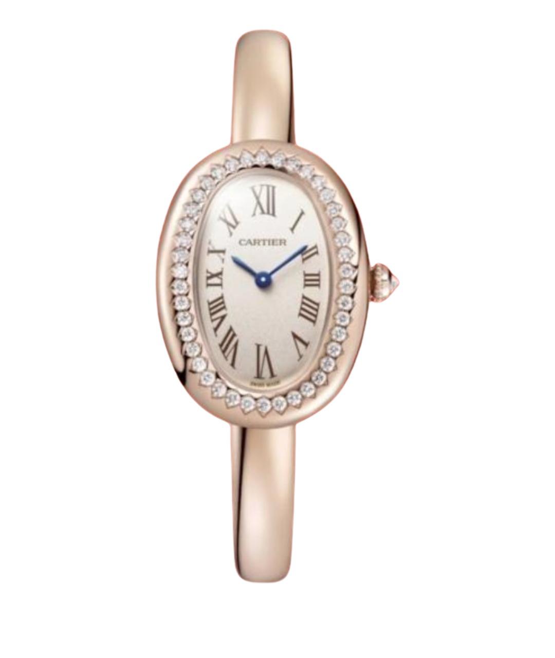 CARTIER Бежевые часы из розового золота, фото 1