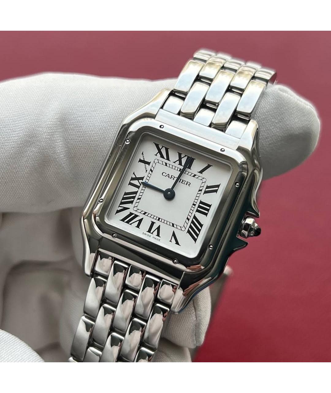CARTIER Белые часы, фото 3