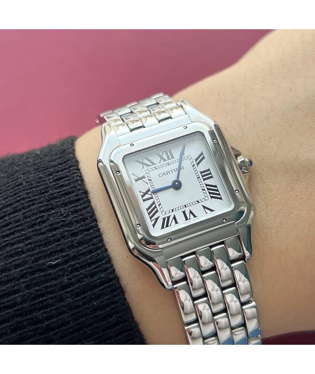 CARTIER Белые часы, фото 6