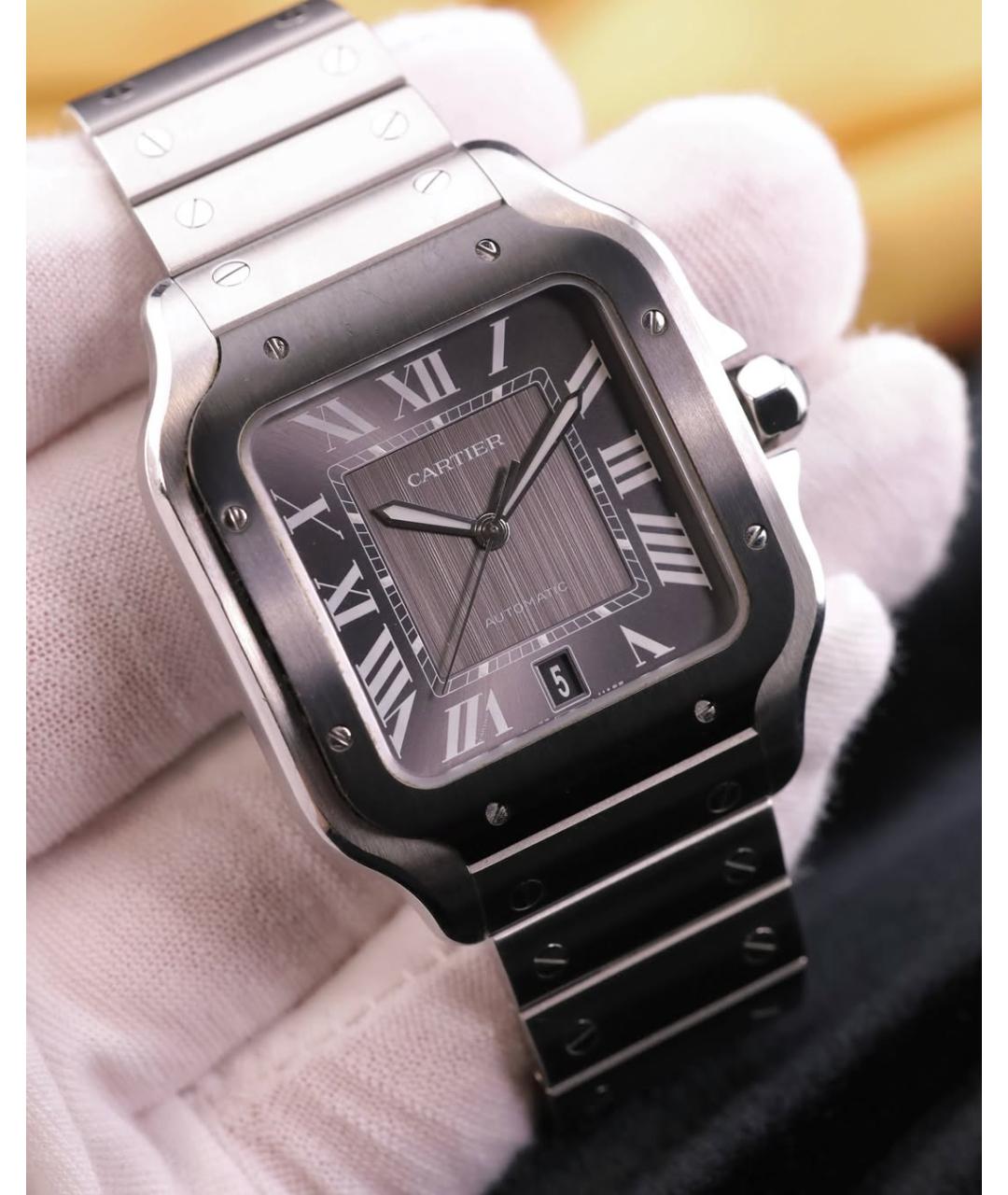 CARTIER Серые часы, фото 3