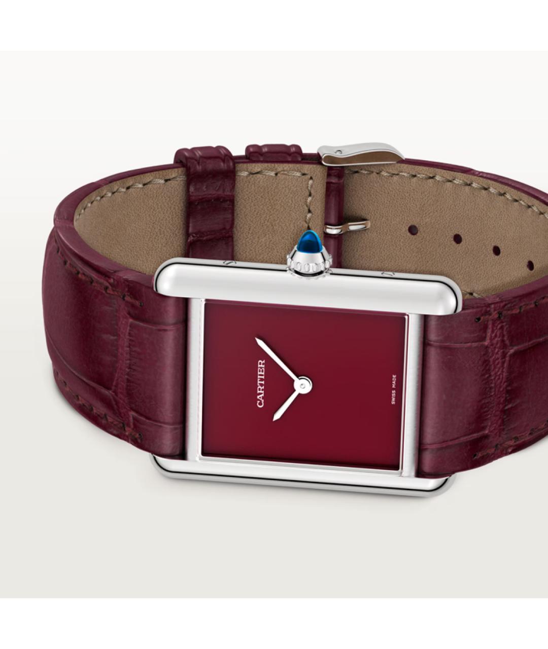 CARTIER Красные часы, фото 7