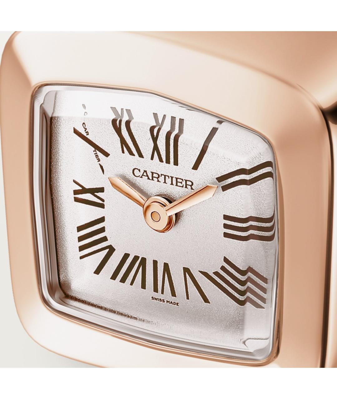 CARTIER Белые часы из розового золота, фото 5