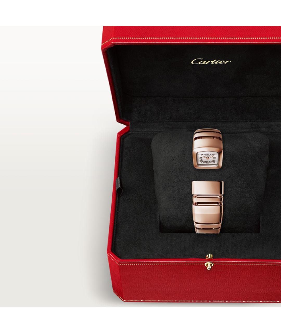 CARTIER Белые часы из розового золота, фото 6