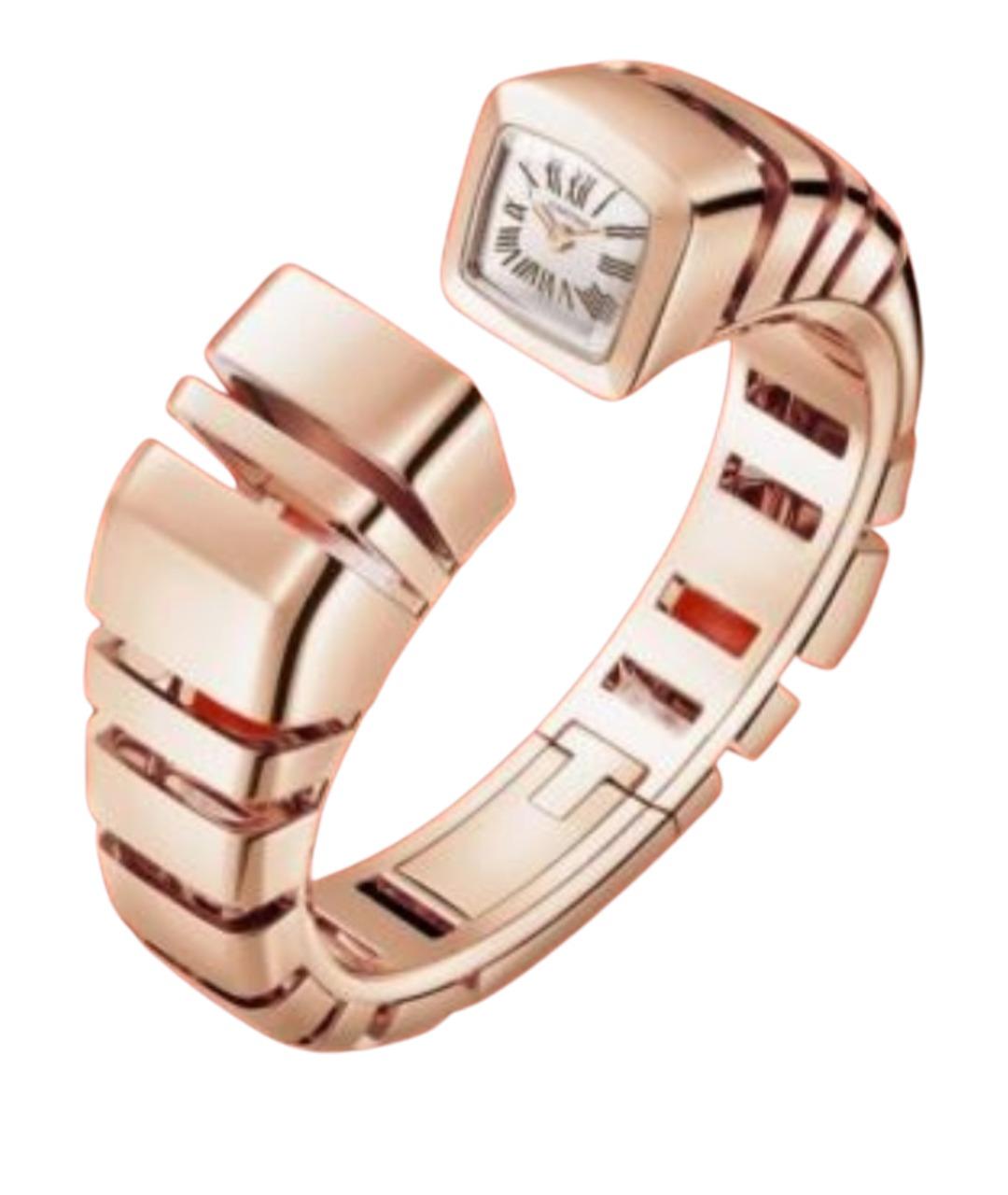 CARTIER Белые часы из розового золота, фото 1